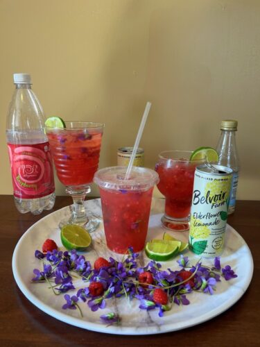 Monthly Mocktail: Refreshing Flower  Berry Lemonade is the taste of spring